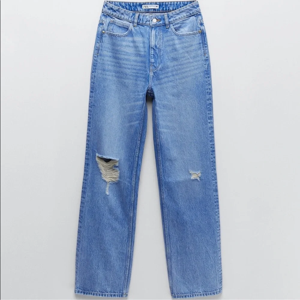 NWT Zara Z1975 High Waist Straight Leg Jeans - Picture 3 of 10